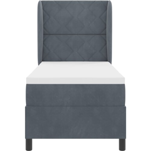 VidaXL Box Spring Krevet s Madracem Tamno Siva 80x200 cm Bar&amp;scaron;un Slike