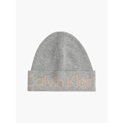 Calvin Klein Grey Women's Cap with Wool - Women