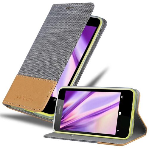 Cadorabo Ohi&scaron;je, združljiv z Nokia v svetlo sivo rjavi barvi - za&scaron;čitni pokrov z magnetnim zapiranjem, stoječo funkcijo in režo za kartico, (20567739) Cene