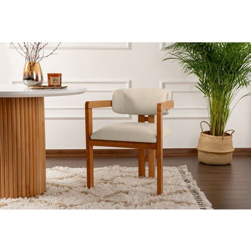 Hanah home Mistral - Oak, Off White WhiteOak Chair Cene