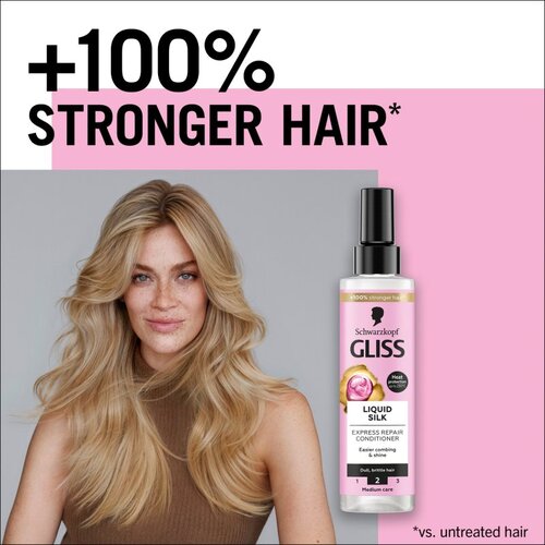 Schwarzkopf Gliss sprej regenerator Liquid Silk 200ml Slike