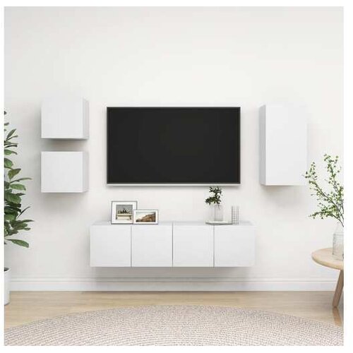  5-dijelni set TV ormarića bijeli od iverice Cijene
