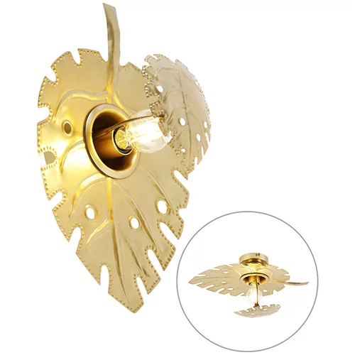 QAZQA Design stenska svetilka starinsko zlato - Carballo