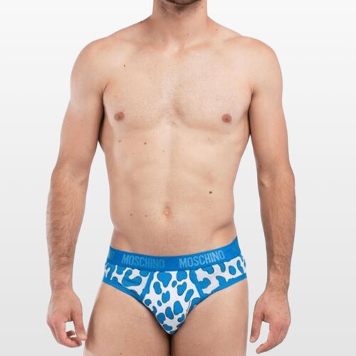 Moschino slip gaće sa dezenom, svetloplavi Cene