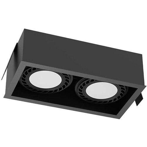  brosline 3274 - ugradno stropno svetlo cage 2xGU10/18W/230V crno Cene
