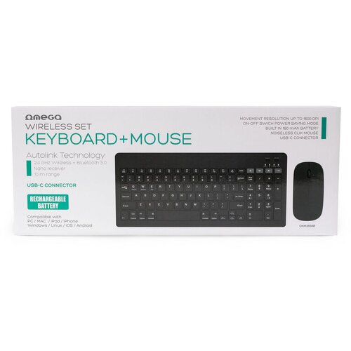  Tastatura + Mouse OKM2658B wireless punjiva Cene
