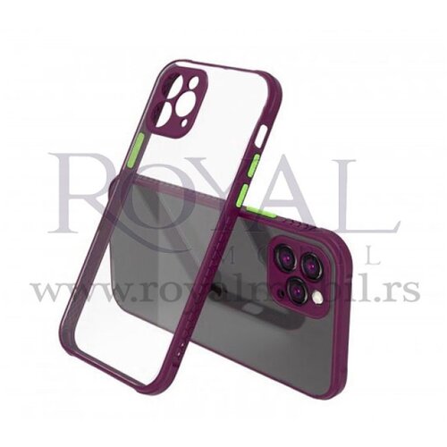  futrola pvc mopal za iphone 12 mini (5.4) ljubicasta sa zelenim Slike