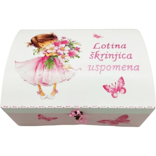  &Scaron;katlica spominov, unikatno darilo za krst ali rojstni dan deklice - 8. 25x35x17cm - 16710 Cene