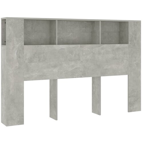 Maison Chic vzglavna omarica - nočna omarica - posteljna omarica betonsko siva 160x18,5x104,5 cm, (21705843) Cene