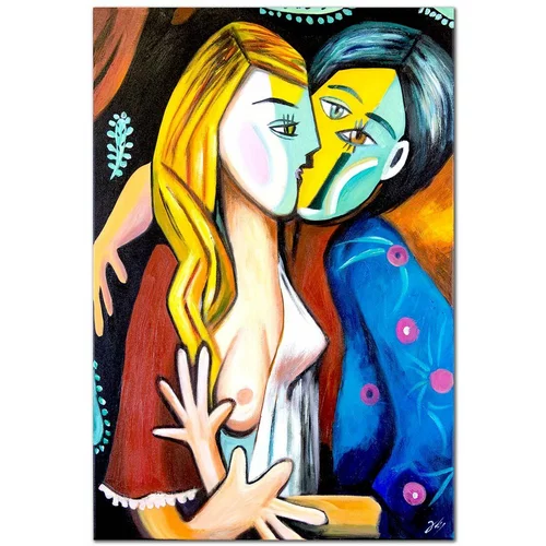 Inne Reprodukacija naslikana uljem Pablo Picasso, Pocałunek, 60 x 90 cm