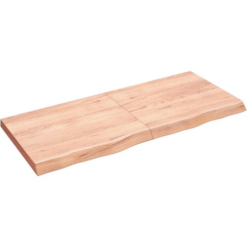 Stolna ploča svjetlosmeđa 140x60x(2-6) cm tretirana hrastovina Cene