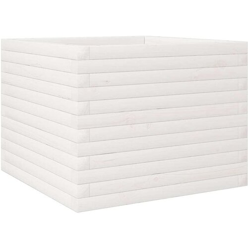  Vrtna sadilica bijela 60x60x45 5 cm od masivne borovine Slike