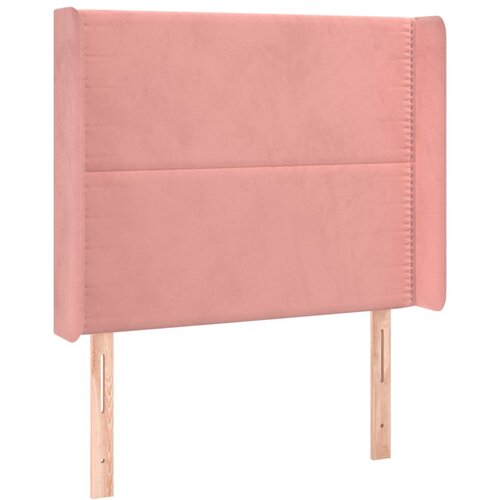 Maison Chic posteljno vzglavje - vzglavna omarica - nočna omarica z u&amp;scaron;esi roza 83x16x118/128 cm žamet, (21711466) Slike
