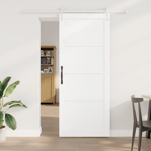 VidaXL klizna vrata s setom opreme bijela 86x211 cm od MDF-a Slike