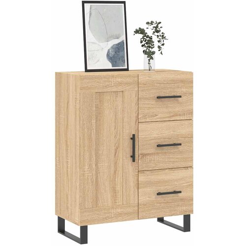  Komoda boja hrasta sonome 69,5x34x90 cm od konstruiranog drva Slike
