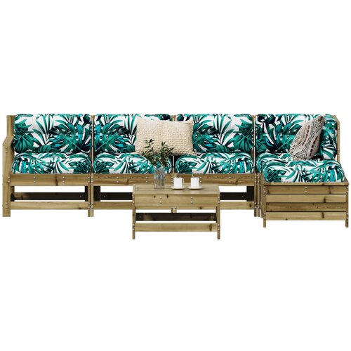 VidaXL 6-dijelni set vrtnih sofa od impregnirane borovine Slike