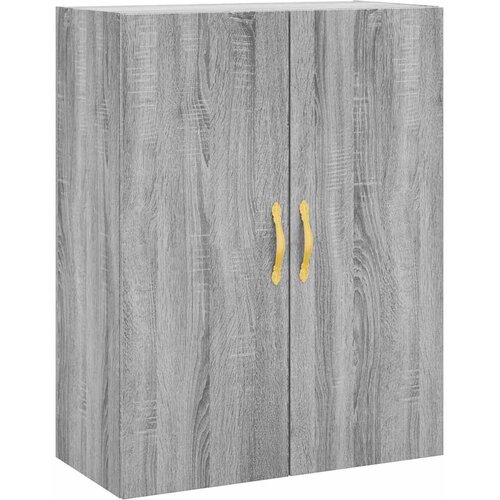  Visoka komoda siva sonome 69,5x34x180 cm od konstruiranog drva Slike