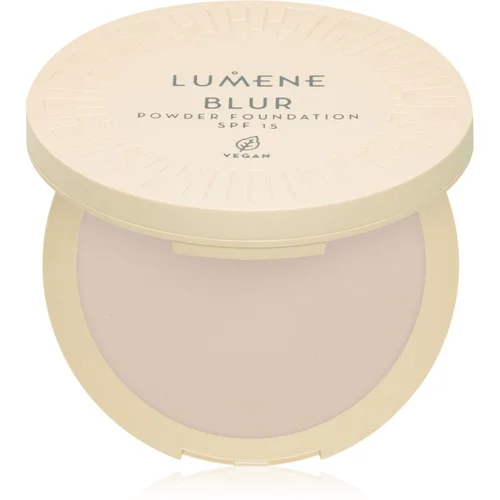 Lumene Blur kompaktni puder i podloga 2 u 1 SPF 15 nijansa No. 2 10 g