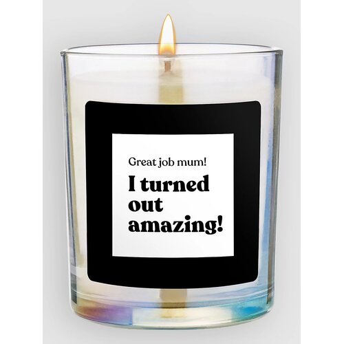 CandleHand Great Job Mum Chatty Candle woody Cene