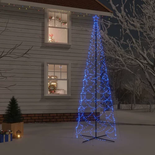 Stožasto božićno drvce plavo 1400 LED žarulja 160 x 500 cm
