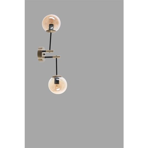 Opviq Dolunay 2 Li Eskitme Bal Camlı Avize Copper Chandelier Slike