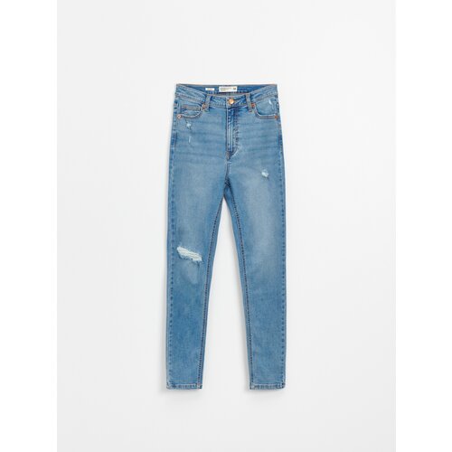 House - Skinny traperice visoka struka - Plava Slike