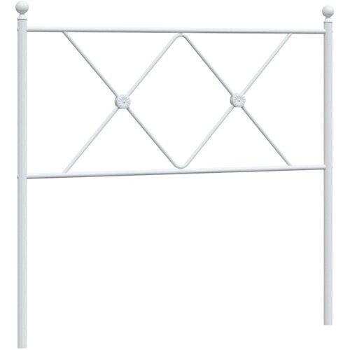 Maison Chic kovinsko posteljno vzglavje - vzglavna omarica - nočna omarica belo 90 cm, (21704737) Cene