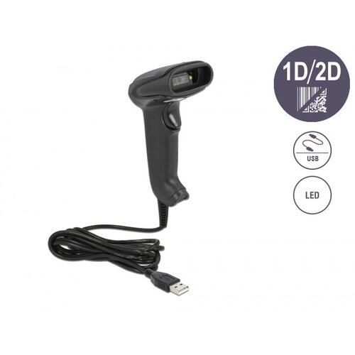 Delock USB Barcode Scanner 1D and 2D with connection cable - German Version Cijene