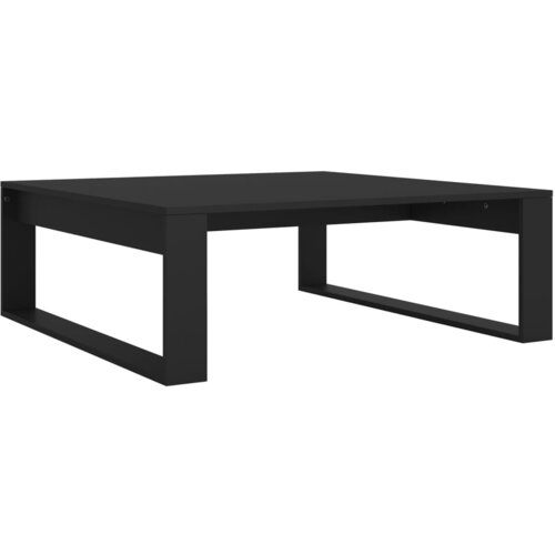 Maison Chic Klubska mizica - kavna mizica - Nizka mizica črna 100x100x35 cm iverna plo&amp;scaron;ča, (21754355) Slike