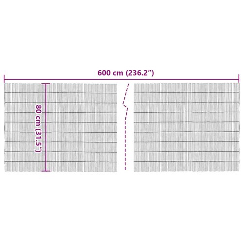  Vrtna ograda 600x80 cm od trske Slike
