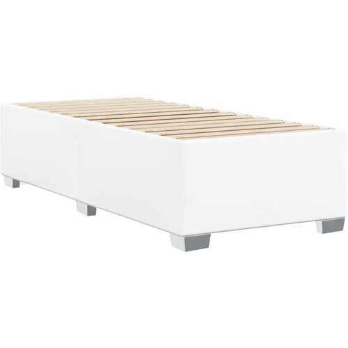  Okvir za krevet bijela 90x200 cm od umjetne kože Slike
