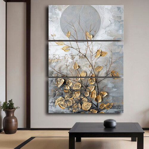 WALLXPERT 3P14869C001 Multicolor Decorative Canvas Painting (3 Pieces) Cene