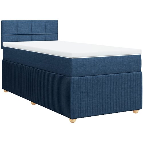 Maison Chic Box spring postelja - Vzmetna postelja z vzmetnico modra 90x200 cm blago SL11240, (21881795) Cene