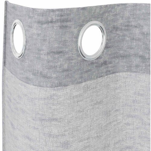 Voile zavjesa 2 pcs Tamno siva 140 x 140 cm Poliester Slike