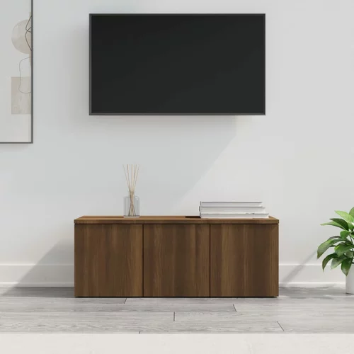 TV ormarić smeđa boja hrasta 80 x 34 x 30 cm konstruirano drvo