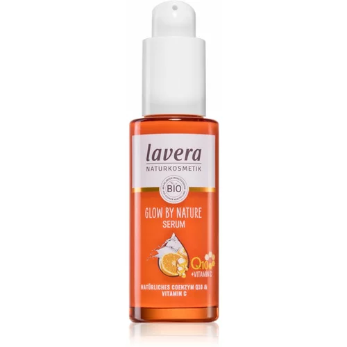 Lavera Glow by Nature osvježavajući hidratantni serum za lice s vitaminom C 30 ml
