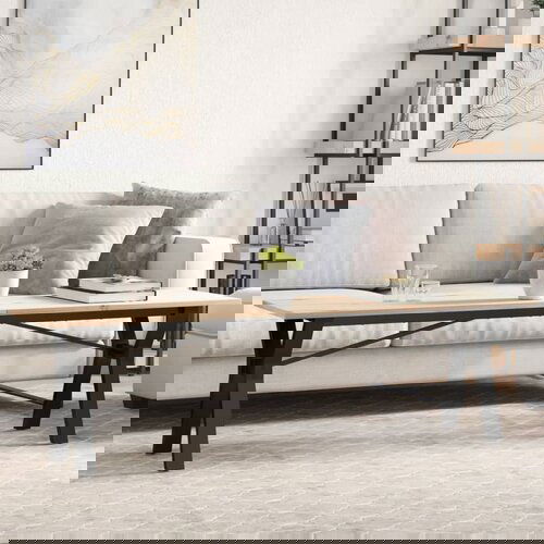 VidaXL Stolić za kavu Y-oblika 160x40x45cm borovina i lijevano željezo Slike