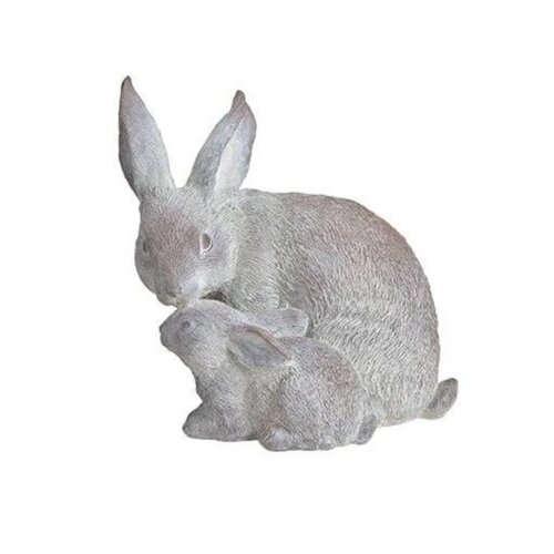  Uskr&amp;scaron;nja dekoracija RABBIT MOTHER WITH CHILD 28cm 10026998 Slike
