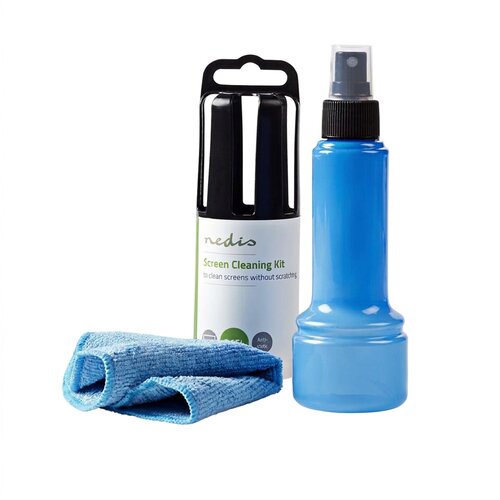 Nedis Komplet za či&scaron;čenje 150 ml za LCD/LED zaslon z mikrovlakno, Modra, (5000277666) Cene