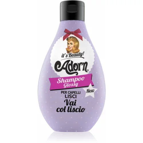 Adorn Glossy Shampoo šampon za normalne in tanke lase ki dodaja hidracijo in sijaj Shampoo Glossy 250 ml