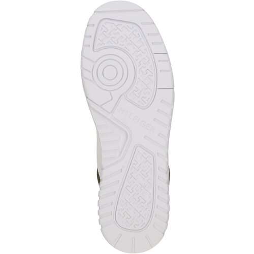 Tommy Hilfiger Niske tenisice &amp;#039;BASKET CORE LITE&amp;#039; svijetlosmeđa / tamno zelena / bijela Slike