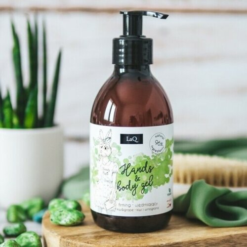 LaQ gel za tuširanje sa mirisom kivija i grožđa - osvežavajući proizvod za prirodnu negu kože 300ml | kozmo online Slike