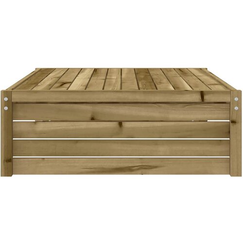  Vrtni tabure 120 x 80 cm od impregnirane borovine Smeđa Slike