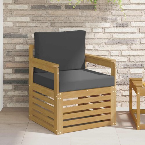  2 Komad Set vanjskih sofa Poliester Bijela i Antracit Cene