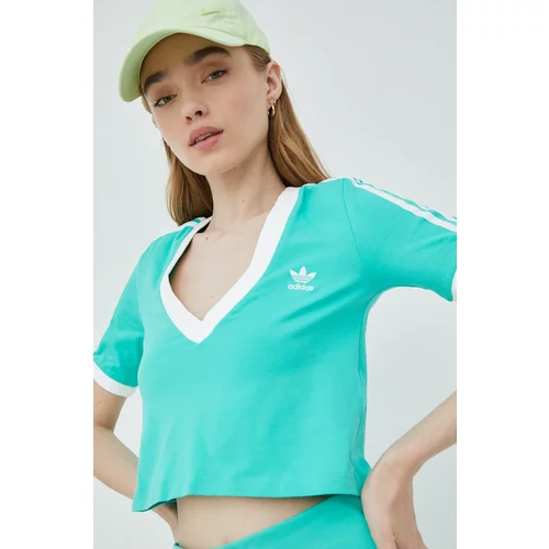 Adidas Majica kratkih rukava za žene, boja: zelena