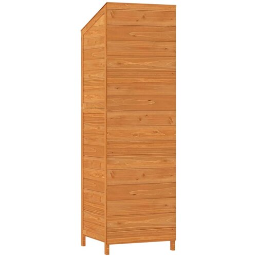  Vrtno spremi&amp;scaron;te smeđe 55 x 52 x 174,5 cm od masivne jelovine Slike