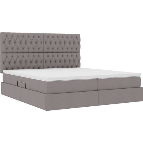  s od storage s uzglavljem Sivosmeđa 200 x 200 cm Tkanina Slike