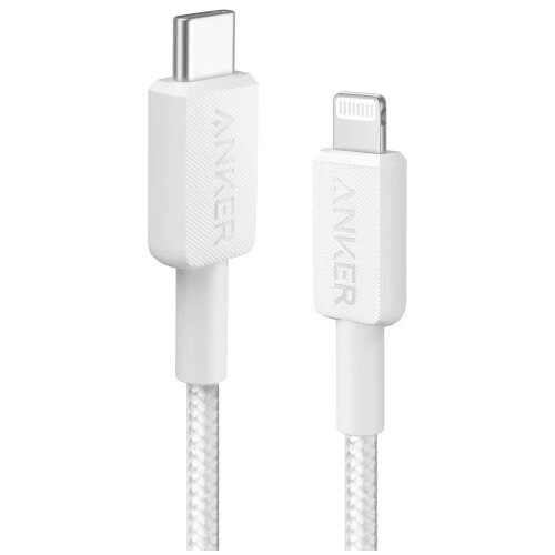 Anker 322 usb-c to lightning (cable 3ft) white Cene
