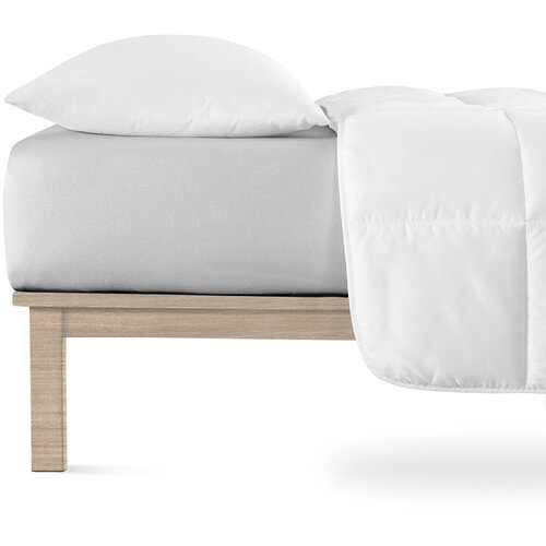 Andrea Simone Svetlo siva napenjalna rjuha iz jerseyja 200x200 cm Boxspring – Cene