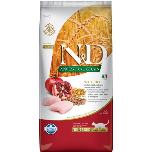 N&d Cat Ancestral Grain Neutered s piletinom i narom - 5 kg Cijene